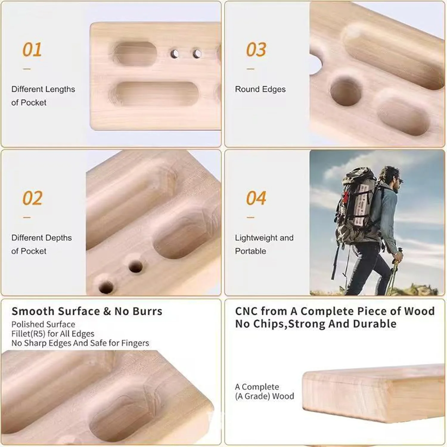 Rock Climbing Fingerboard Fitness Equipment Household Multifunctional Exerciser For Professional Facilities Outdoor Training Equipment Rock Climbing Fingerboard Fitness Equipment Household Multifunctional Exerciser For Professional Facilities Outdoor Training Equipment