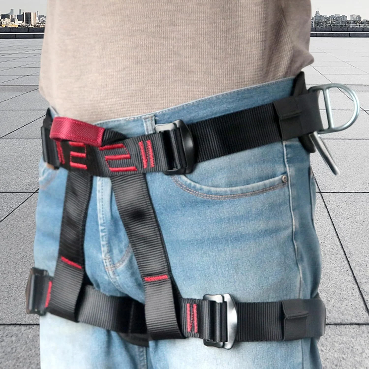 Climbing Harness | Rescuing Harnesses Adjustable - Waist Safety Belts Equipment for Tree Outdoor Training Caving Rock Climbing Rappelling