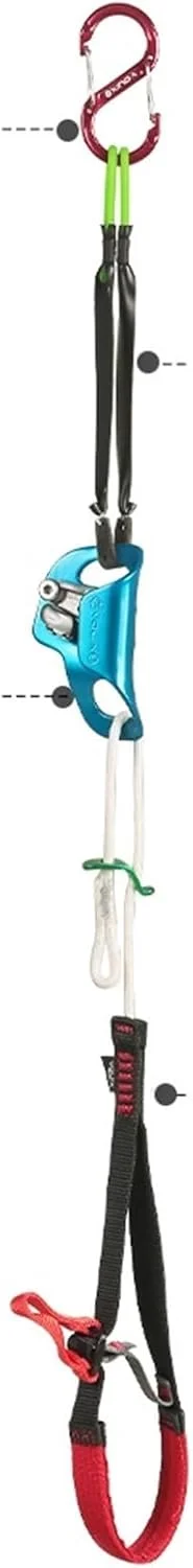 طناب صعود WMGSDWB، تجهیزات طناب نوردی در فضای باز، حلقه پا تسمه ای