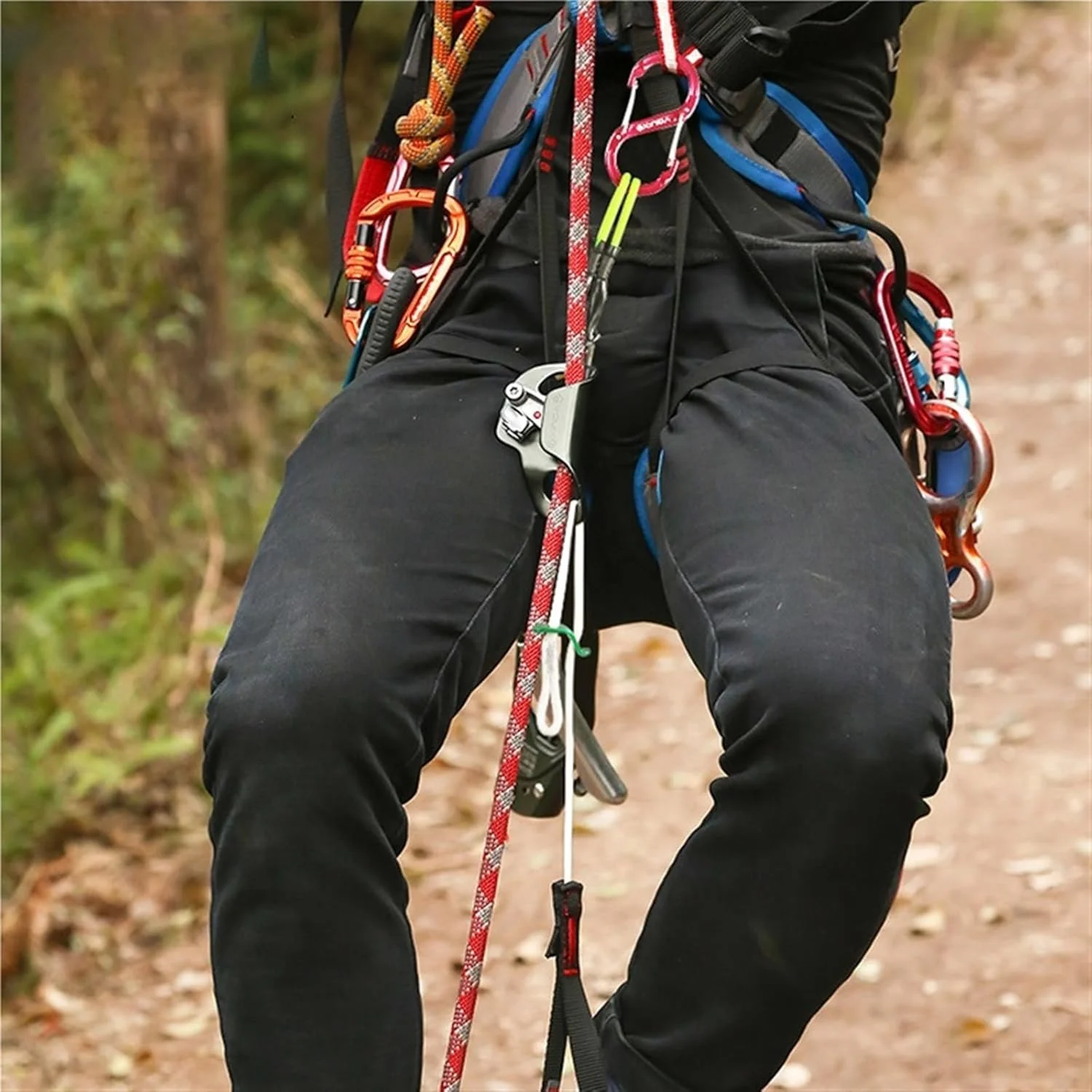 طناب صعود WMGSDWB، تجهیزات طناب نوردی در فضای باز، حلقه پا تسمه ای