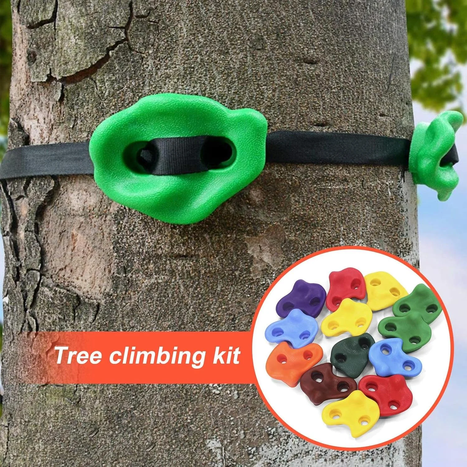 Rock Climbing Holds For Kids | Tree Climbing For Kids,Steps Playset For Practice Equipment Outside Doorway Playground Yard Home Rock Climbing Holds For Kids | Tree Climbing For Kids,Steps Playset For Practice Equipment Outside Doorway Playground Yard Home