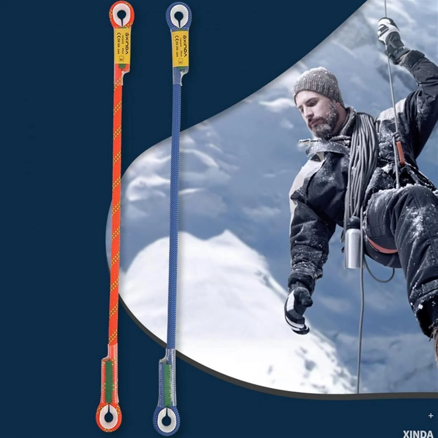 WMGSDWB Climbing rope Outdoor Lanyard Rope With Outdoor Rock Climbing Downhill Life Saver To Prevent Falling Equipment(Hortel�,120cm) WMGSDWB Climbing rope Outdoor Lanyard Rope With Outdoor Rock Climbing Downhill Life Saver To Prevent Falling Equipment(Hortel�,120cm)