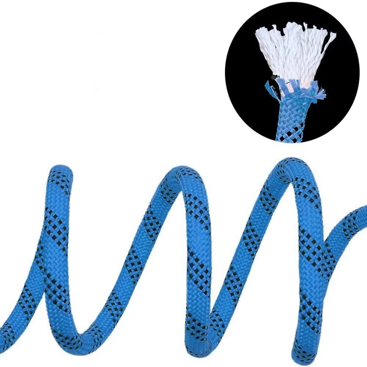 طناب صعود 14 میلی متری طناب سنگ نوردی استاتیک تجهیزات کوهنوردی در فضای باز 50 متر 100 متر 200 متر طناب فرار طناب ایمنی فرود برای آموزش قدرت بدنی