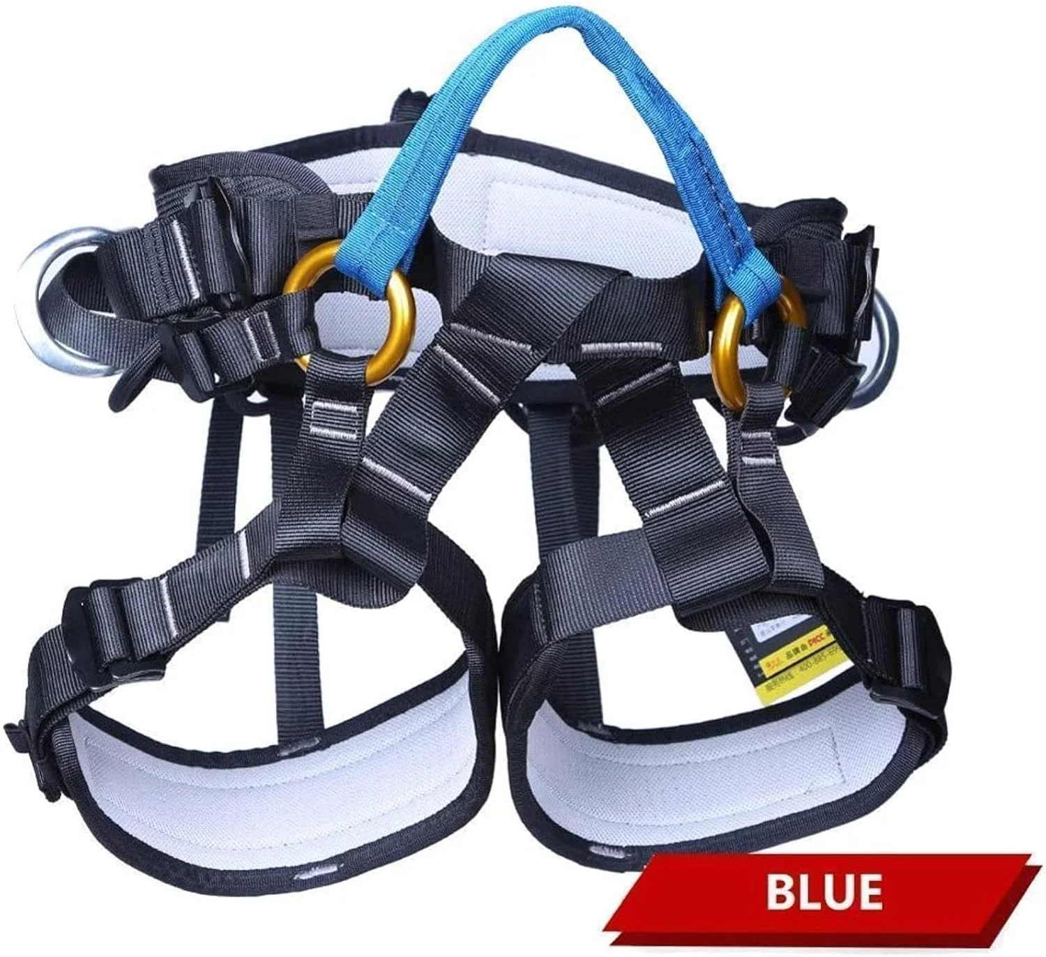 تجهیزات حفاظت در برابر سقوط قابل تنظیم برای آتش نشانی، صخره نوردی، فرود و کار در ارتفاع (رنگ: مشکی)