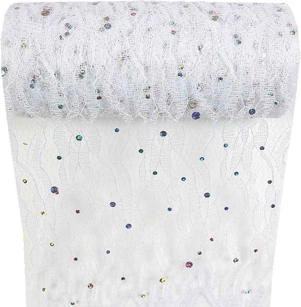 رول های تور اکلیلی پولک دار گیپور Yuanchuan، عرض 15 سانتی متر در طول 9 متر، رنگ سفید، مناسب برای رومیزی، تزئین صندلی، پاپیون، دامن توتو حیوانات خانگی، خیاطی، ساخت صنایع دستی، پارچه، تزئین جشن عروسی و تولد، روبان رول های تور اکلیلی پولک دار گیپور Yuanchuan، عرض 15 سانتی متر در طول 9 متر، رنگ سفید، مناسب برای رومیزی، تزئین صندلی، پاپیون، دامن توتو حیوانات خانگی، خیاطی، ساخت صنایع دستی، پارچه، تزئین جشن عروسی و تولد، روبان