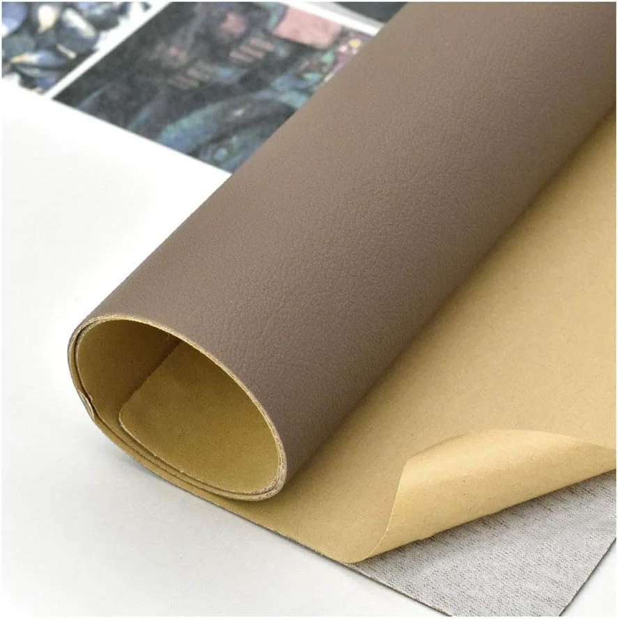 نوار چرمی مصنوعی خود چسب XCYYBB، پچ تعمیر چرم اصل، پارچه روکش چرمی مصنوعی برای صندلی های ناهار خوری و مبل - قهوه ای روشن 27# 1.38x1 متر نوار چرمی مصنوعی خود چسب XCYYBB، پچ تعمیر چرم اصل، پارچه روکش چرمی مصنوعی برای صندلی های ناهار خوری و مبل - قهوه ای روشن 27# 1.38x1 متر