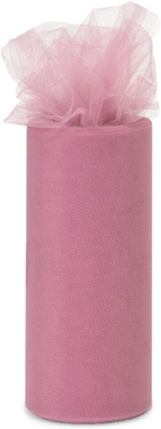 پارچه تور Sophie's Favors - عرض 15 سانتیمتر در طول 22 متر (گلبهی مایل به بنفش)