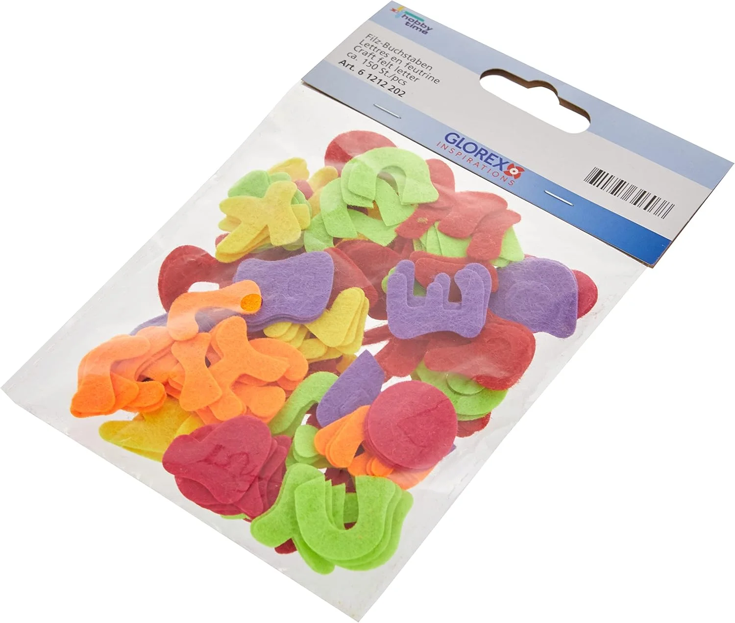 حروف نمدی Glorex برای تزئین، اشکال نمدی، چند رنگ، 16.5 x 11.5 x 2 سانتی متر، 150 عدد حروف نمدی Glorex برای تزئین، اشکال نمدی، چند رنگ، 16.5 x 11.5 x 2 سانتی متر، 150 عدد