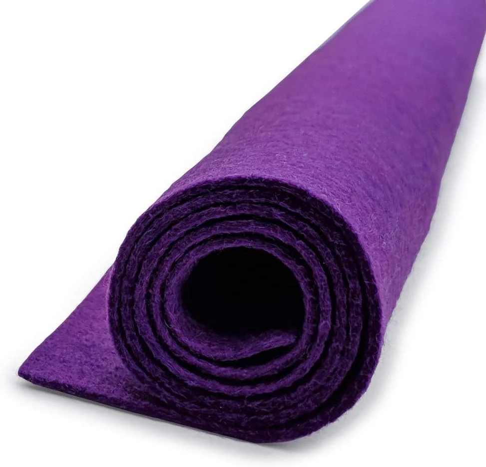 نمد پشمی بزرگ National Nonwovens طرح Purple Rain - ترکیب ۳۵% پشم - یک ورق ۱۲x۱۸ اینچی
