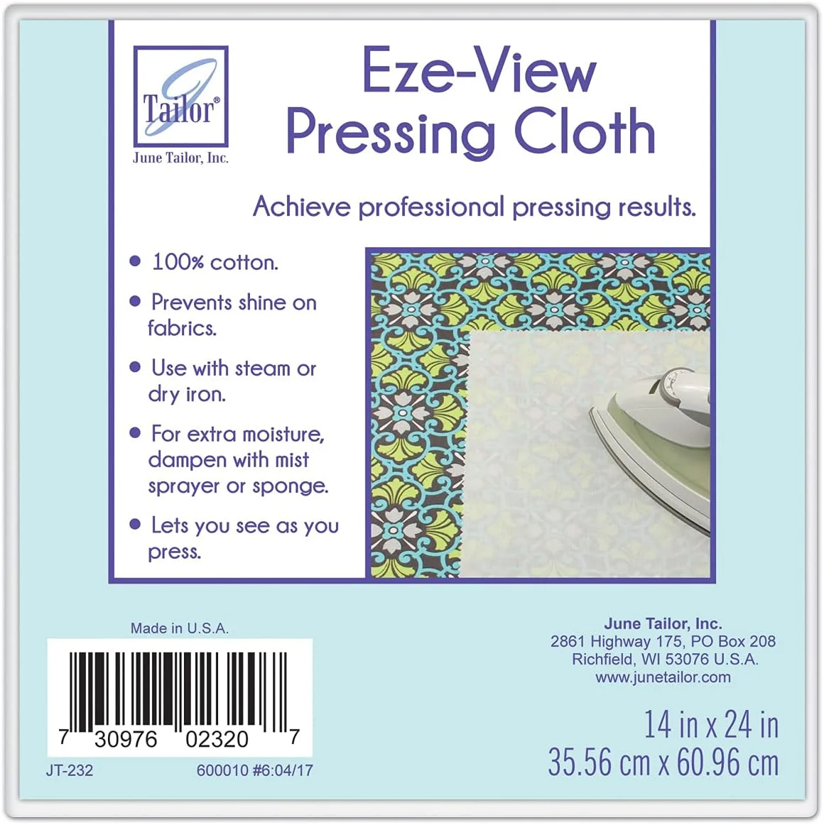 پارچه پرس خیاطی جون تیلور Eze-View، 61 در 35.5 سانتی متر، 100% پنبه