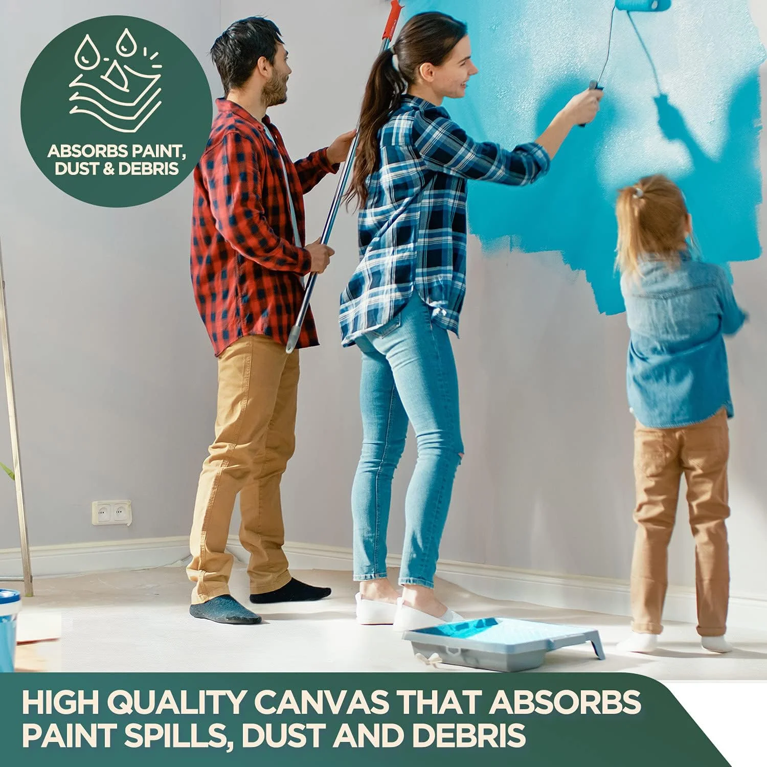 بوم نقاشی CCS CHICAGO CANVAS & SUPPLY، نارنجی، 4.5 متری بوم نقاشی CCS CHICAGO CANVAS & SUPPLY، نارنجی، 4.5 متری