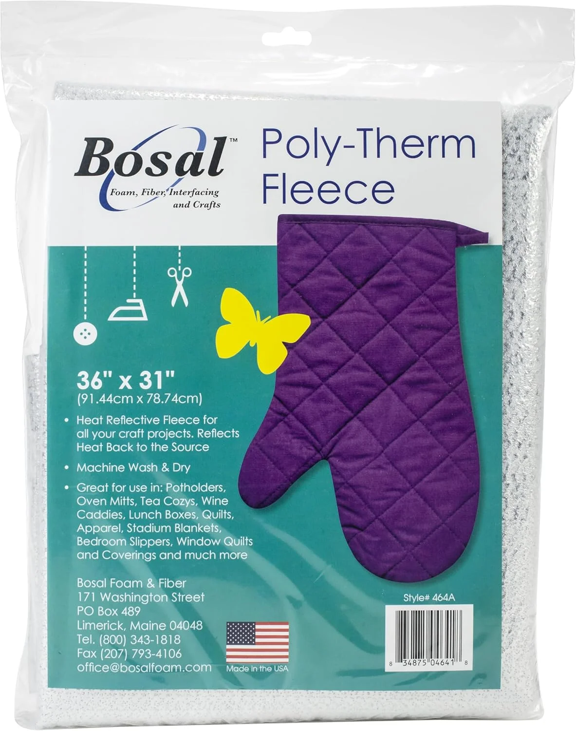 پشم گوسفند بازتابنده حرارت نقره ای Bosal Poly-Therm