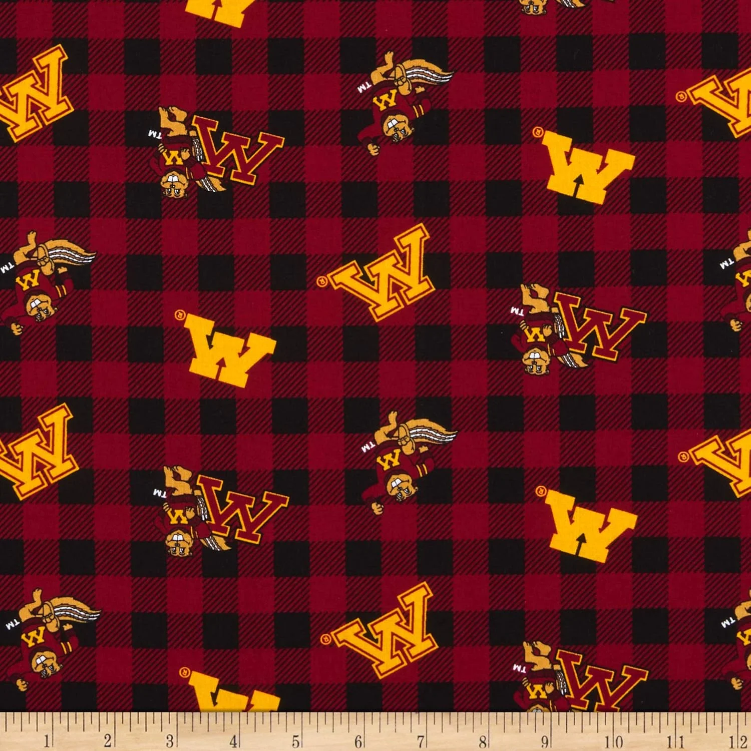 پارچه نخی چهارخانه بوفالو Sykel Enterprises NCAA Minnesota Golden Gophers، طلایی