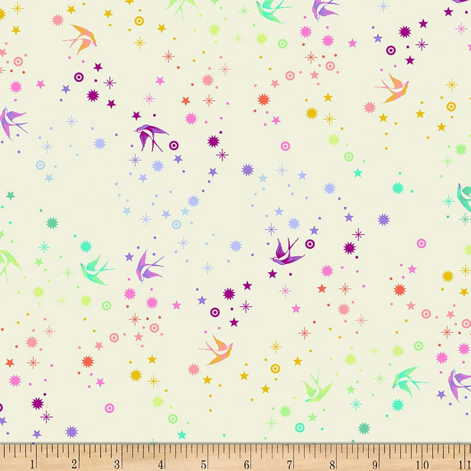 پارچه لحافی پنبه ای پری داست آب نبات چوبی Pinkerville اثر Tula Pink برای FreeSpirit Fabrics - متری
