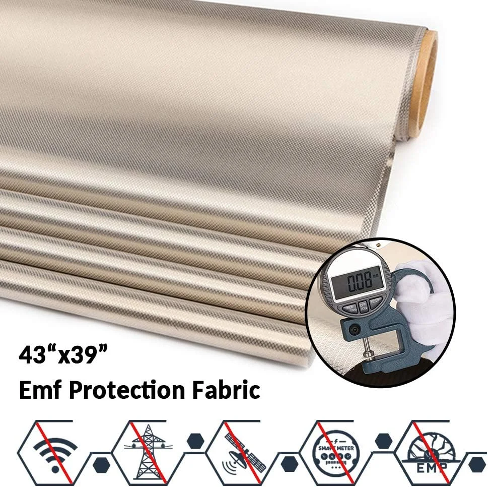 پارچه محافظ EMF فودالی، متریال RFID، مس نیکل فارادی RF - محافظت در برابر تشعشع، مسدود کردن سیگنال برای تلفن های همراه، ضد وای فای، درجه نظامی - 112x91 سانتی متر پارچه محافظ EMF فودالی، متریال RFID، مس نیکل فارادی RF - محافظت در برابر تشعشع، مسدود کردن سیگنال برای تلفن های همراه، ضد وای فای، درجه نظامی - 112x91 سانتی متر