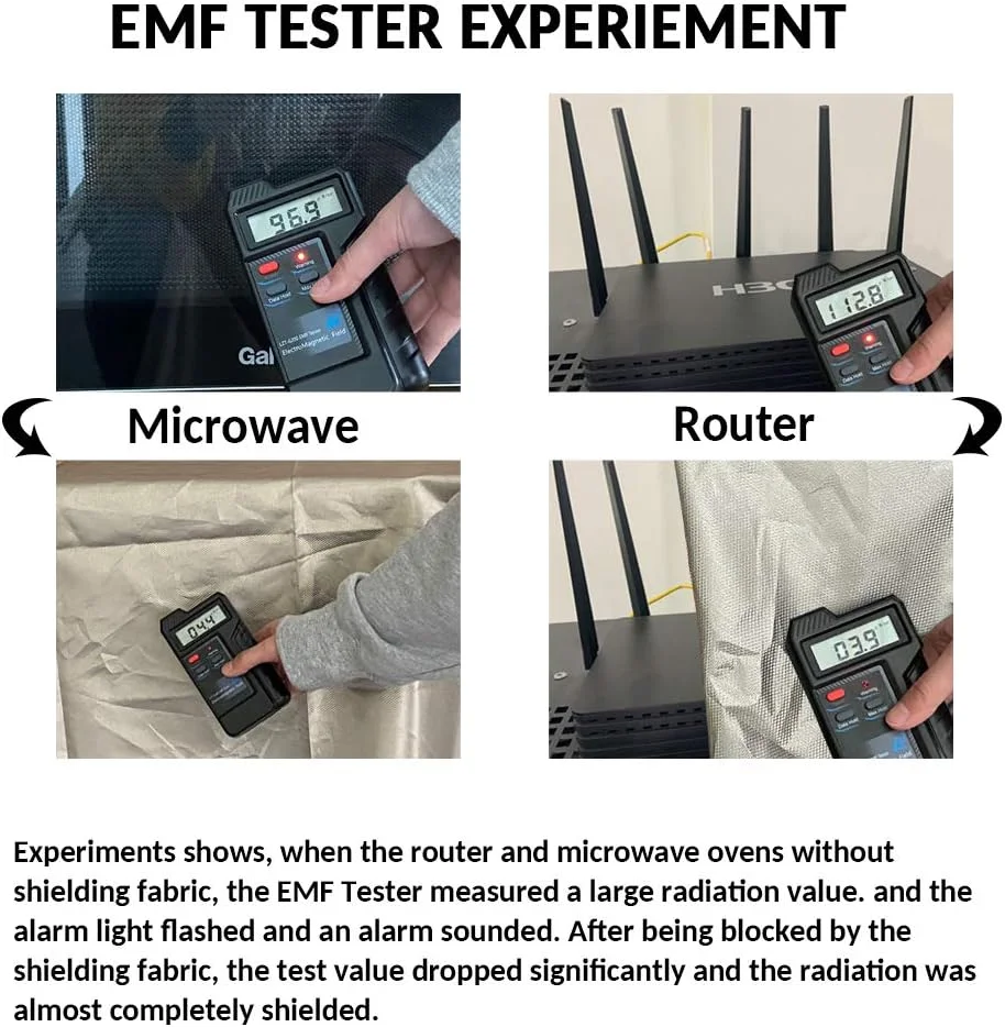 پارچه محافظ EMF فودالی، متریال RFID، مس نیکل فارادی RF - محافظت در برابر تشعشع، مسدود کردن سیگنال برای تلفن های همراه، ضد وای فای، درجه نظامی - 112x91 سانتی متر پارچه محافظ EMF فودالی، متریال RFID، مس نیکل فارادی RF - محافظت در برابر تشعشع، مسدود کردن سیگنال برای تلفن های همراه، ضد وای فای، درجه نظامی - 112x91 سانتی متر