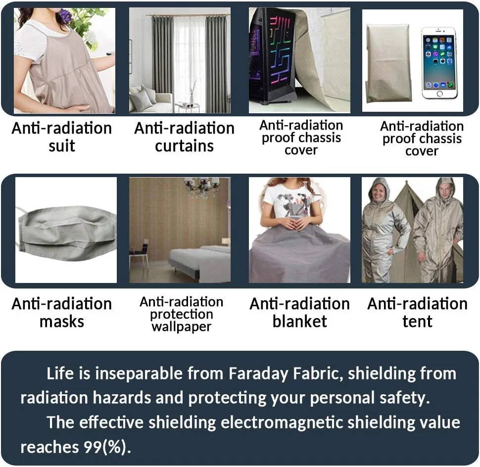 پارچه محافظ EMF فودالی، متریال RFID، مس نیکل فارادی RF - محافظت در برابر تشعشع، مسدود کردن سیگنال برای تلفن های همراه، ضد وای فای، درجه نظامی - 112x91 سانتی متر پارچه محافظ EMF فودالی، متریال RFID، مس نیکل فارادی RF - محافظت در برابر تشعشع، مسدود کردن سیگنال برای تلفن های همراه، ضد وای فای، درجه نظامی - 112x91 سانتی متر