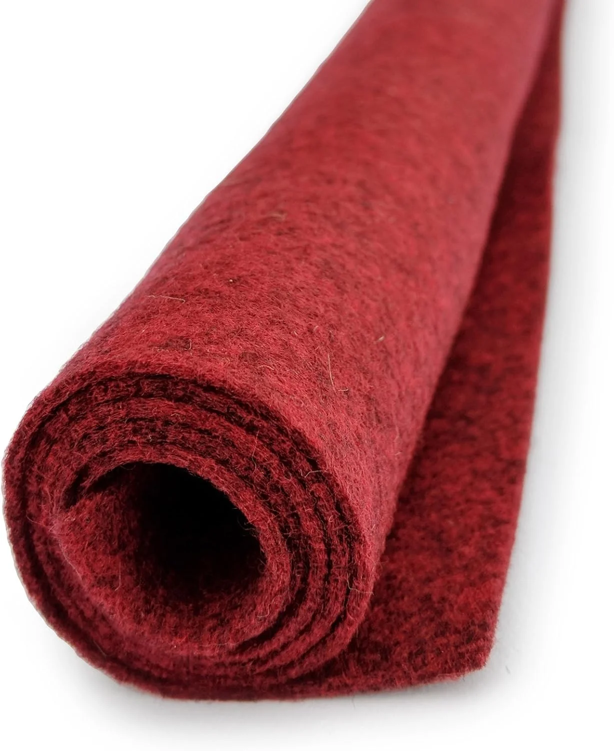 برش نمدی اکریلیک ممتاز بزرگ National Nonwovens طرح Burning Ember Deep Earthy Red