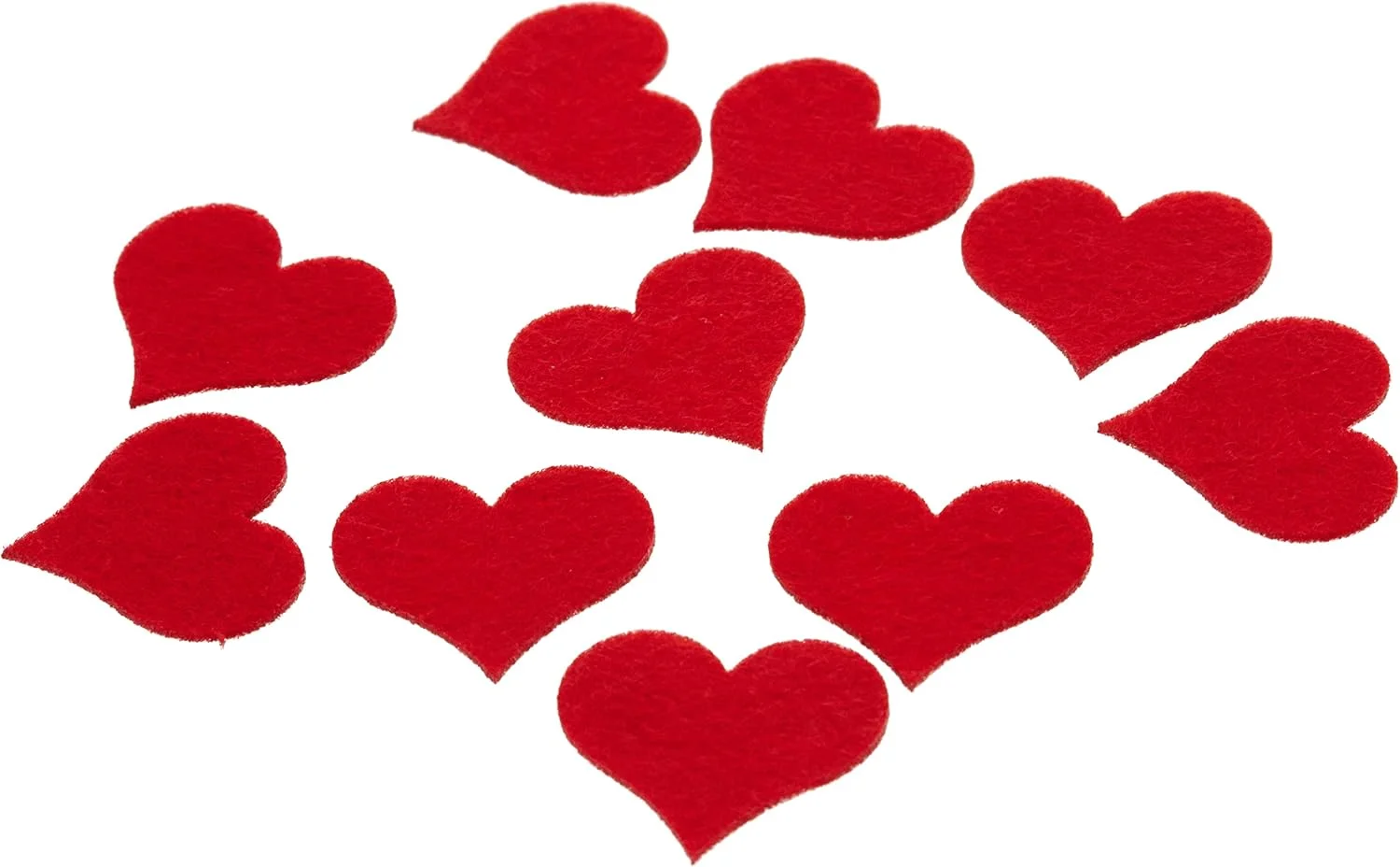 قلب نمدی گلورکس، قرمز، 4 سانتی متر