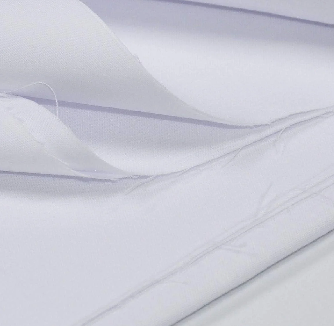 پارچه نخی 45 تکه، 100% پنبه بافته شده، پارچه لحاف دوزی یکدست (مربع 10 اینچی، سفید)