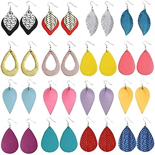 ZAIONE ست 18 عددی چرم مصنوعی رنگ ثابت چند رنگ 20cm x 30cm برای ساخت پاپیون، کفش، کیف و صنایع دستی ZAIONE ست 18 عددی چرم مصنوعی رنگ ثابت چند رنگ 20cm x 30cm برای ساخت پاپیون، کفش، کیف و صنایع دستی