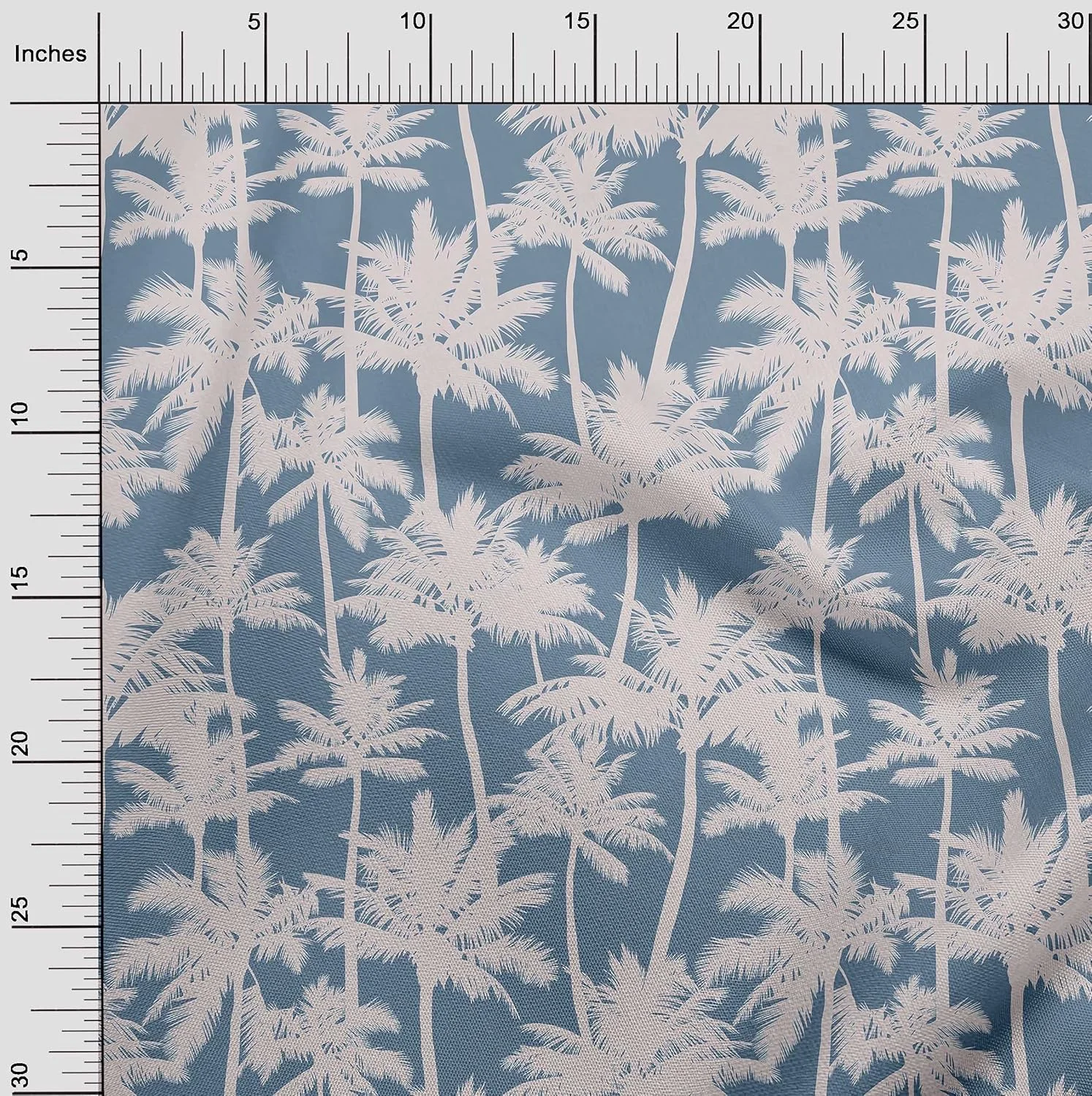 oneOone Cotton Jersey Light Blue Fabric Coconut Tree & Leaf Sewing Material Print Fabric by The Yard 58 Inch Wide oneOone Cotton Jersey Light Blue Fabric Coconut Tree & Leaf Sewing Material Print Fabric by The Yard 58 Inch Wide