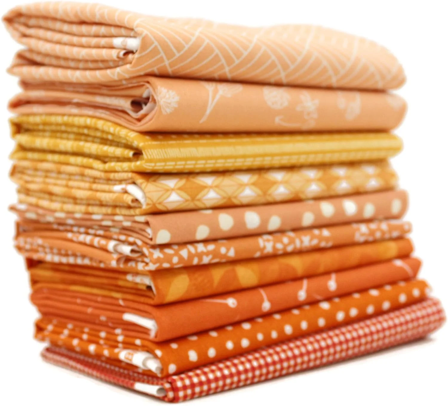 کیسه پارچه ای نارنجی Southern Fabric (تقریباً 2 یارد) از طراحان مختلف، پارچه لحاف دوزی DIY