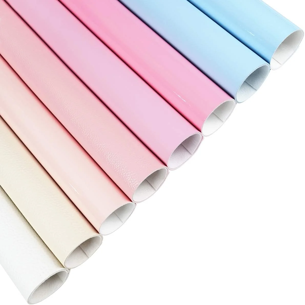 8 تکه ورق چرم مصنوعی 20x30 سانتیمتر، سری رنگ آبنباتی، بافت پوست لیچی متالیک ورنی برای ساخت گوشواره و پاپیون 8 تکه ورق چرم مصنوعی 20x30 سانتیمتر، سری رنگ آبنباتی، بافت پوست لیچی متالیک ورنی برای ساخت گوشواره و پاپیون