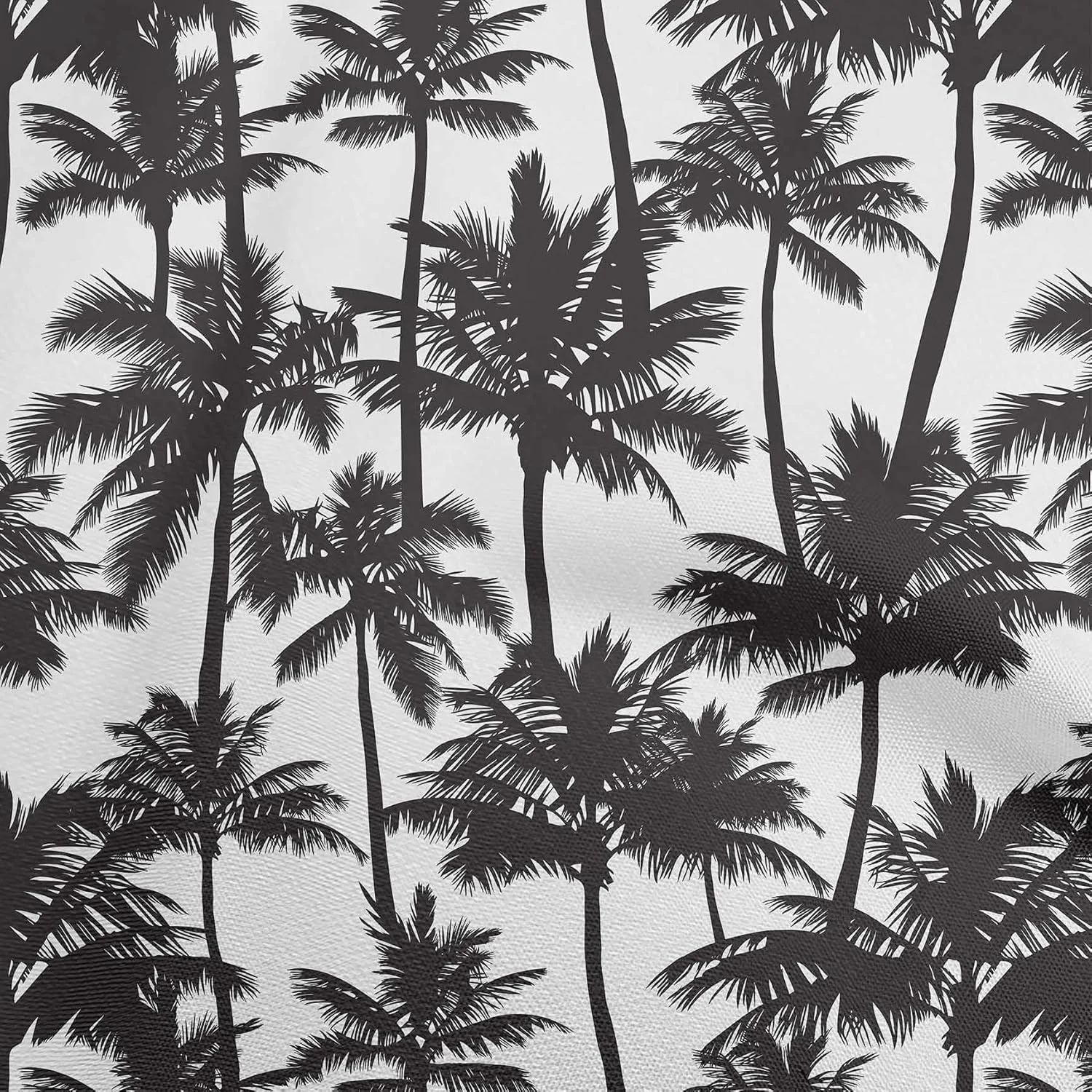 oneOone Cotton Flex White Fabric Coconut Tree & Leaf Sewing Craft Projects Fabric Prints by Yard 40 Inch Wide
