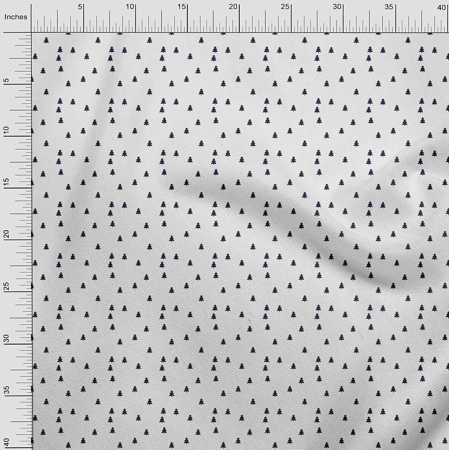 پارچه ابریشم پنبه‌ای oneOone سفید طرح کریسمس، مناسب خیاطی و کارهای DIY، عرض 106 سانتی‌متر - HYE