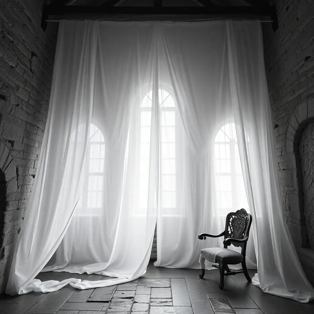 New Star Fabric Sheer Voile Chiffon Draping Panels | 10 Yards 120" Wide White Voile | Use for Backdrop Curtain -Wedding and Special Events New Star Fabric Sheer Voile Chiffon Draping Panels | 10 Yards 120" Wide White Voile | Use for Backdrop Curtain -Wedding and Special Events