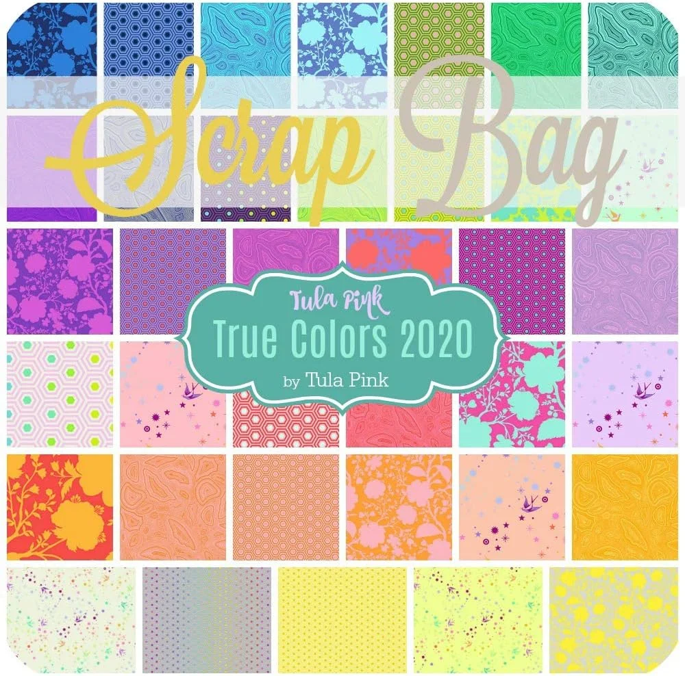 تکه پارچه های مجموعه True Colors 2020 برند Free Spirit (تقریباً 2 یارد) اثر Tula Pink برای پارچه لحاف دوزی DIY تکه پارچه های مجموعه True Colors 2020 برند Free Spirit (تقریباً 2 یارد) اثر Tula Pink برای پارچه لحاف دوزی DIY