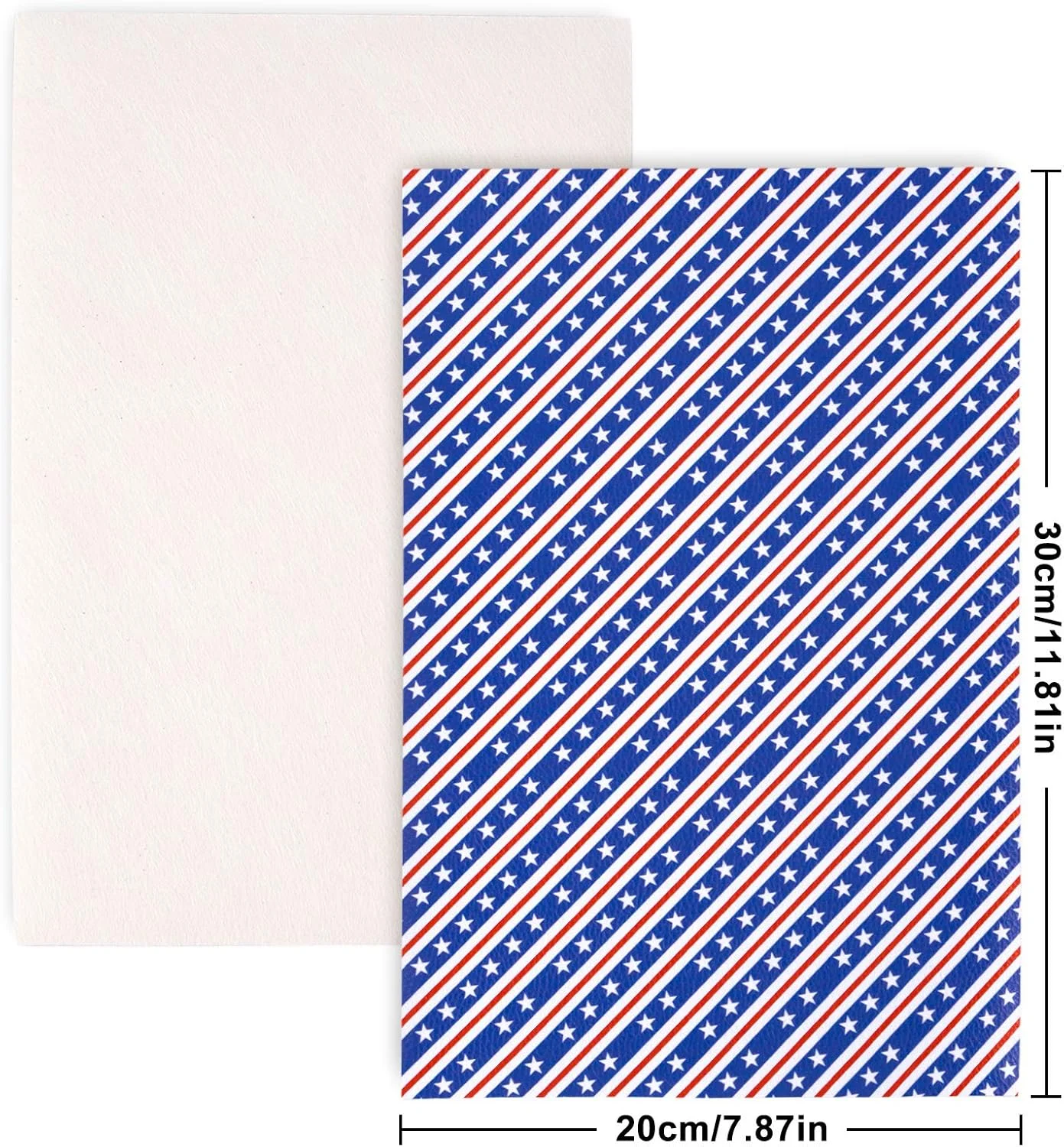 ورقه‌های چرم مصنوعی روز استقلال Whaline، 20x30 سانتی‌متر، طرح‌های میهنی شامل چرم اکلیلی قرمز، آبی، ستاره، راه راه و پرچم آمریکا، مناسب ساخت زیورآلات، گل سر و کارهای دستی، 12 عدد