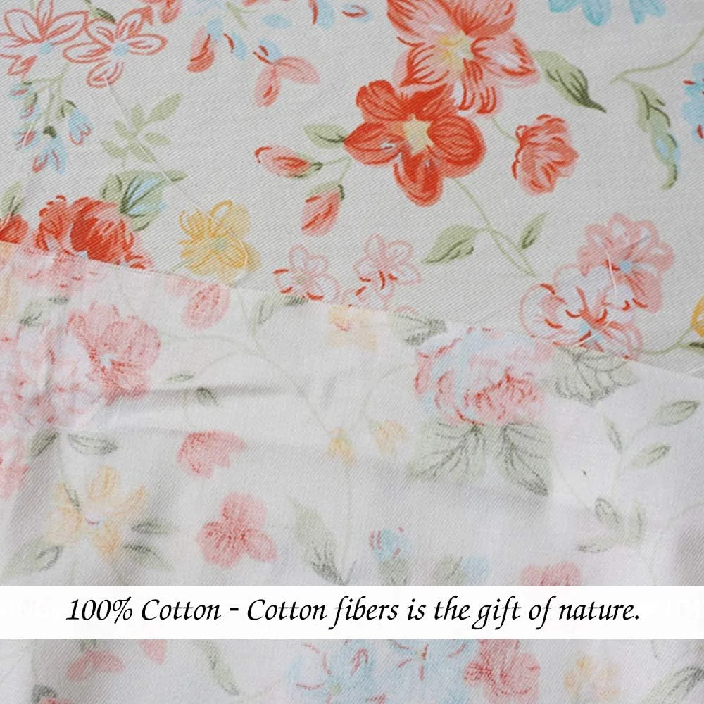 پارچه نخی LANEHUA متری برای خیاطی، کاردستی، طراحی مد، پارچه های طرح دار چاپی قابل شستشو؛ عرض کامل قابل برش 100x160 سانتی متر (گل های نارنجی بهاری) پارچه نخی LANEHUA متری برای خیاطی، کاردستی، طراحی مد، پارچه های طرح دار چاپی قابل شستشو؛ عرض کامل قابل برش 100x160 سانتی متر (گل های نارنجی بهاری)