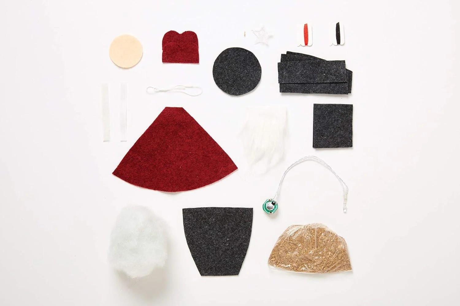 کیت کاردستی پارچه ای کریسمس Simply Make - بابانوئل چراغ دار، کاردستی مواد پارچه ای جشن، برای بزرگسالان و نوجوانان، برای شگفت انگیزترین زمان سال - کریسمس! شامل تمام لوازم جانبی