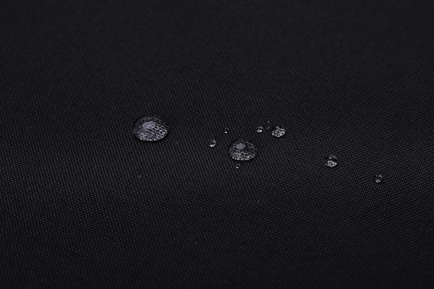 پارچه برزنت ضد آب Mybecca، مناسب فضای داخلی و خارجی، دنیر 600، با پوشش PU و محافظ UV، مشکی، یک یارد