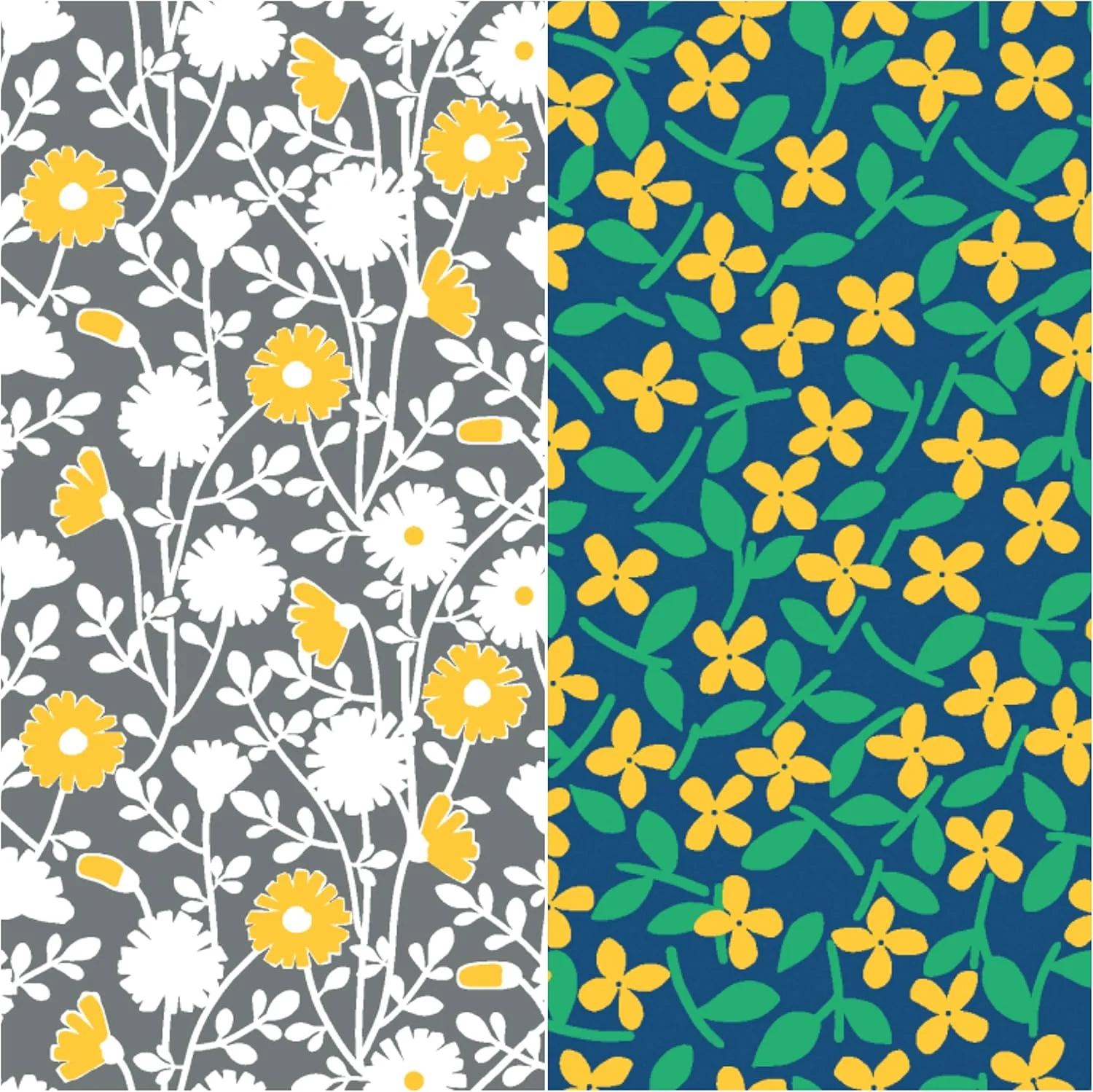 پارچه نخی طرح دار کوتون ویل با تراکم 20، مناسب برای تکه دوزی و سایر پروژه های دوخت و دوز (بسته 6 عددی، طرح جشنواره گل)