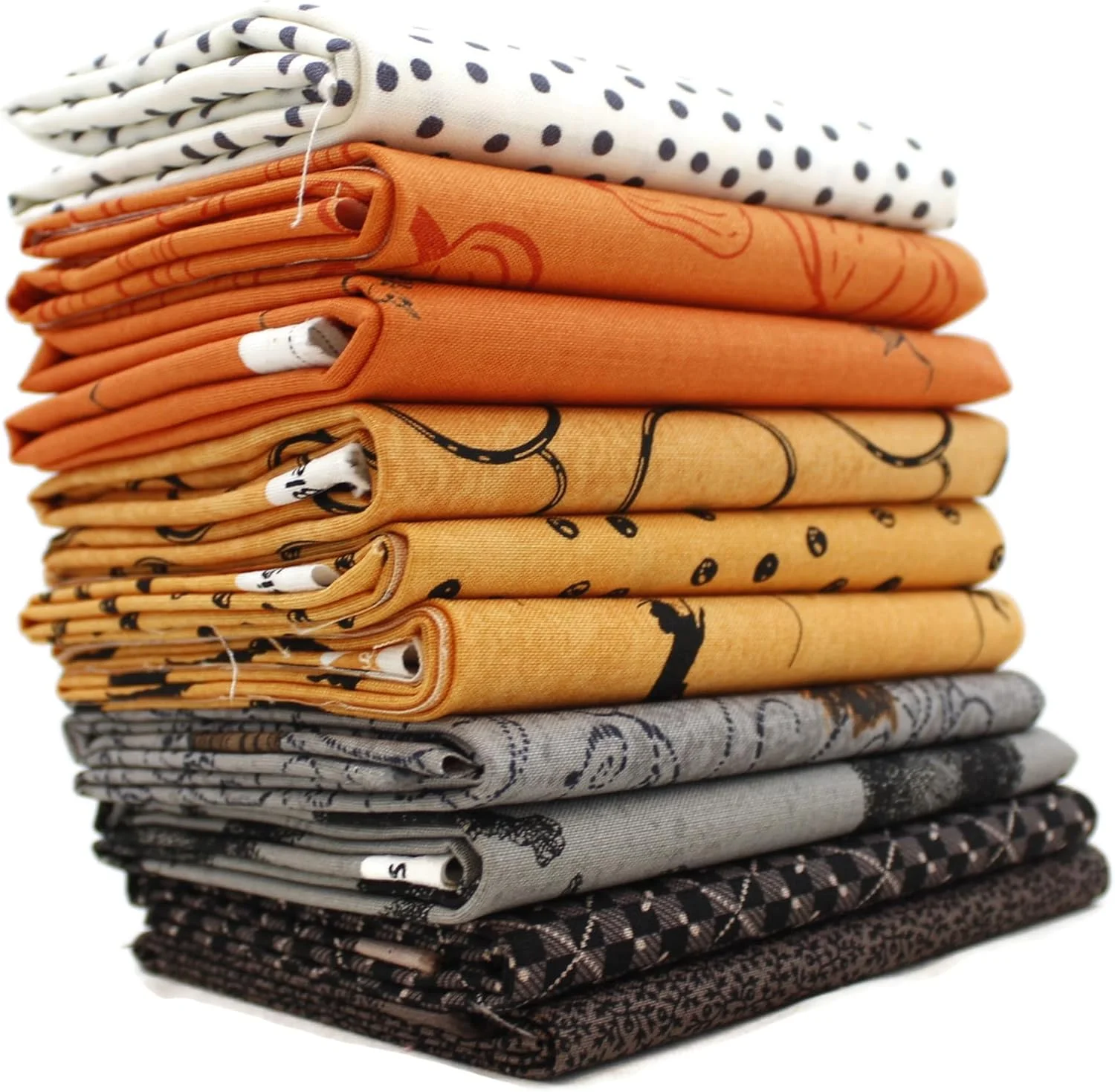 بسته پارچه ای فصلی هالووین (10 تکه) اثر طراحان مختلف برای Southern Fabric