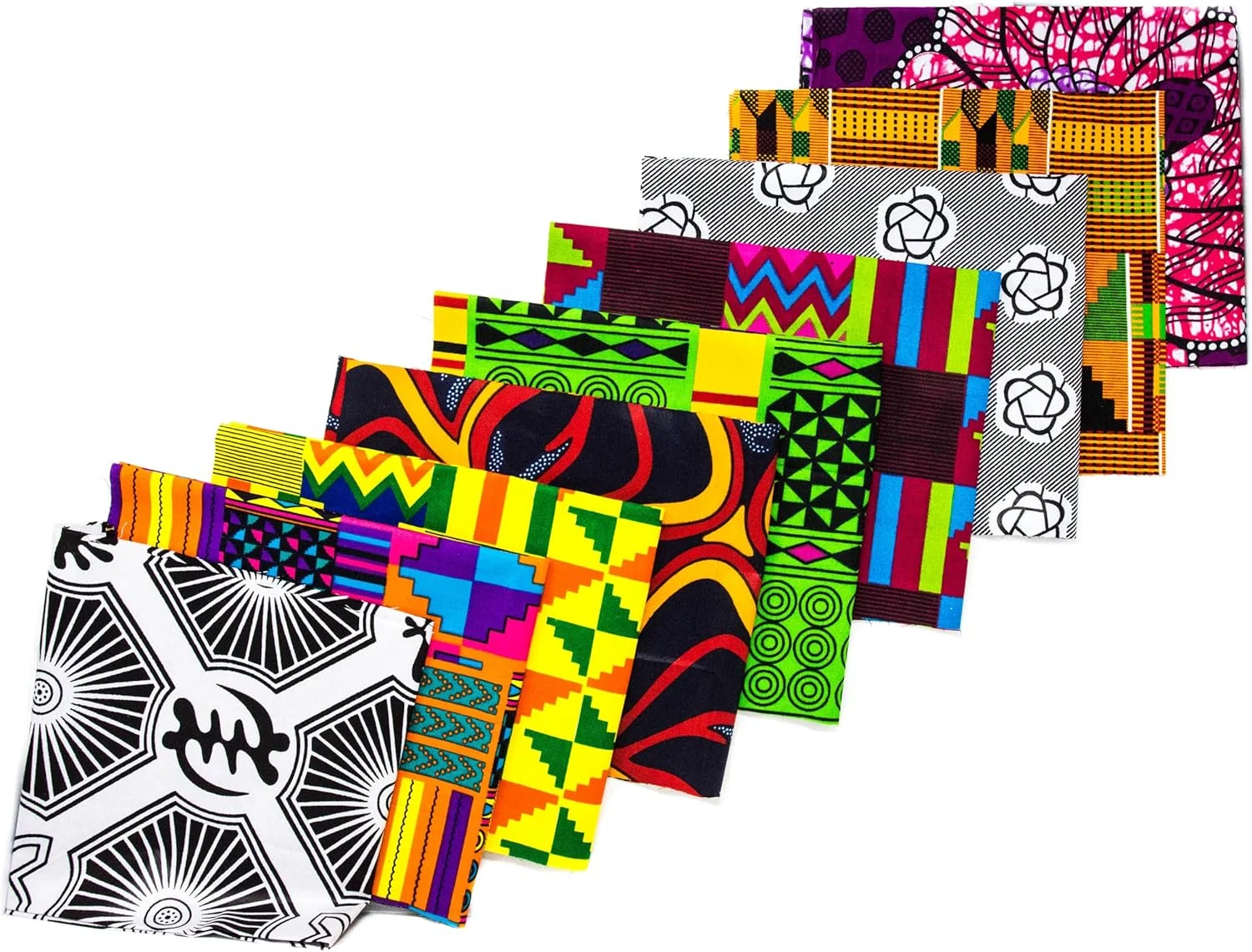 تکه پارچه های تصادفی تِس ورلد دیزاینز، بسته 6 تایی / پارچه آفریقایی / 6 تکه WB240 تکه پارچه های تصادفی تِس ورلد دیزاینز، بسته 6 تایی / پارچه آفریقایی / 6 تکه WB240
