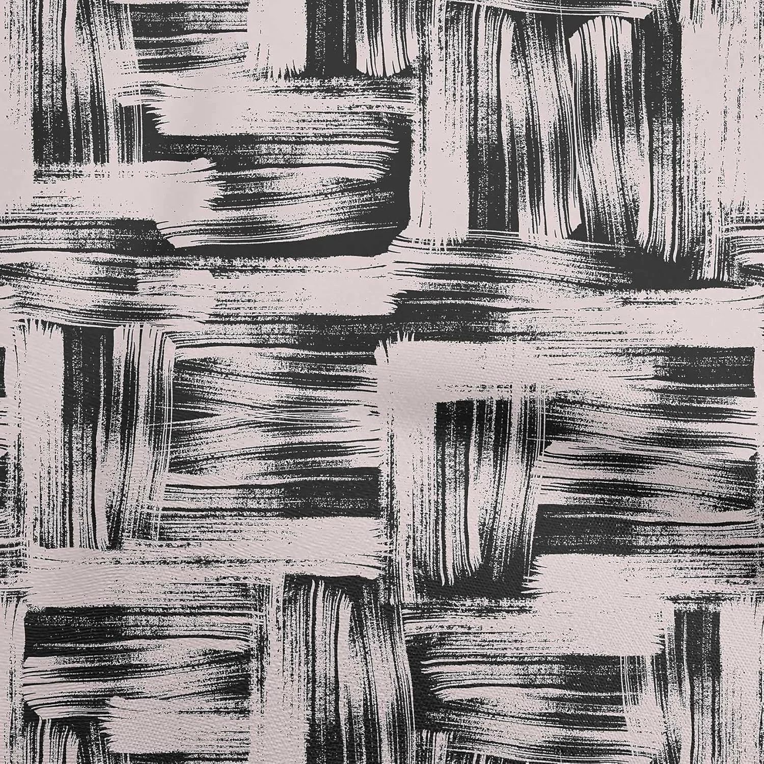 پارچه نخی کمبریک مشکی oneOone طرح آبستره مناسب پروژه‌های هنری و دکوراسیون، چاپی، متری، عرض 142 سانتی‌متر