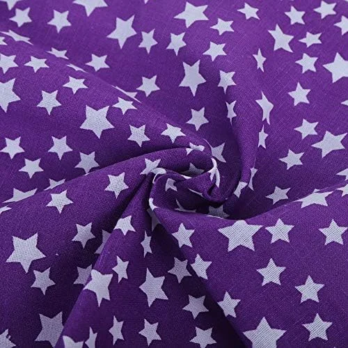 پارچه نخی طرح گل بنفش 7 تکه 50x50 سانتی متر، مناسب خیاطی، تکه دوزی، کاردستی و ساخت لوازم DIY پارچه نخی طرح گل بنفش 7 تکه 50x50 سانتی متر، مناسب خیاطی، تکه دوزی، کاردستی و ساخت لوازم DIY