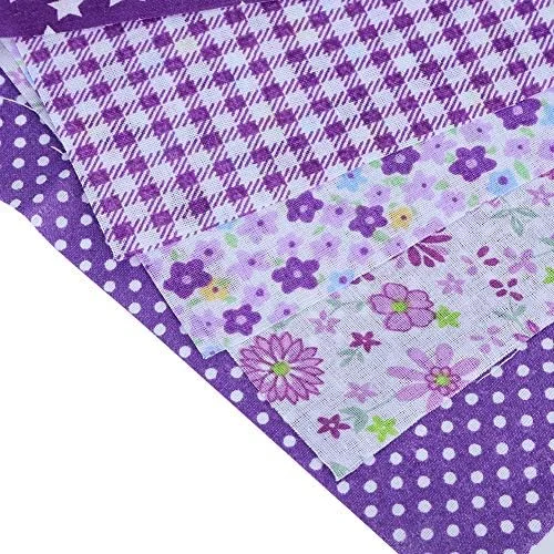 پارچه نخی طرح گل بنفش 7 تکه 50x50 سانتی متر، مناسب خیاطی، تکه دوزی، کاردستی و ساخت لوازم DIY پارچه نخی طرح گل بنفش 7 تکه 50x50 سانتی متر، مناسب خیاطی، تکه دوزی، کاردستی و ساخت لوازم DIY