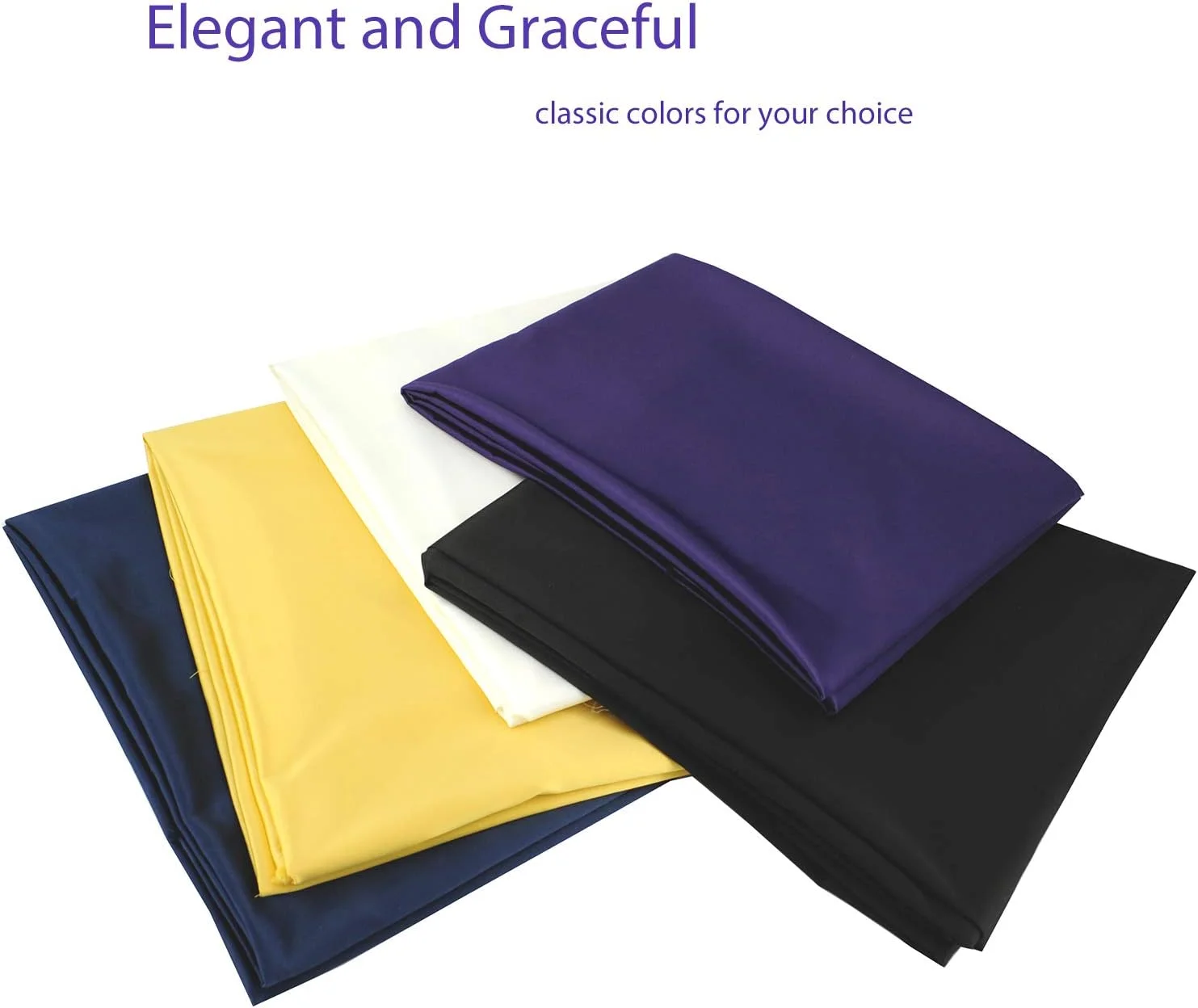 پارچه ساتن کشی با طعم گل رز، رنگ سرمه ای، مناسب برای تزئین لباس عروس، صنایع دستی DIY، عرض 124 سانتی متر در هر یارد