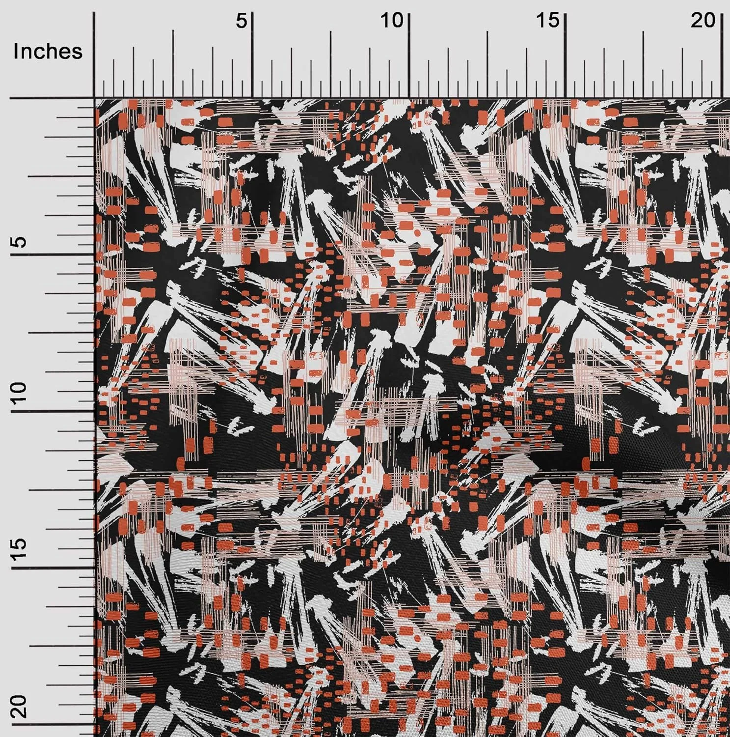 پارچه نخی پاپلین مشکی oneOone با بافت هندسی، مناسب خیاطی، چاپ شده، لوازم خیاطی DIY، عرض 142 سانتی متر (فروش متری)