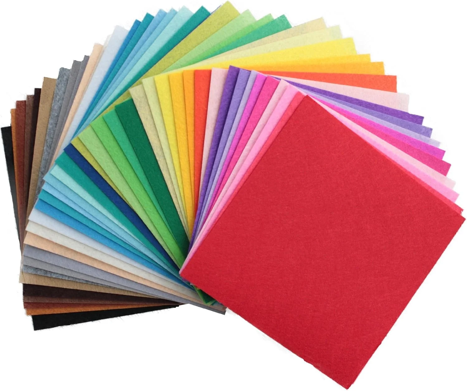 ورق پارچه ای نمدی غیر بافته پلی استر Life Glow DIY برای کارهای دستی، 40 رنگ مربع 30x30 سانتی متر، ضخامت حدود 1 میلی متر، نوع B ... نمدی غیر بافته چند منظوره 1 میلی متری نوع B