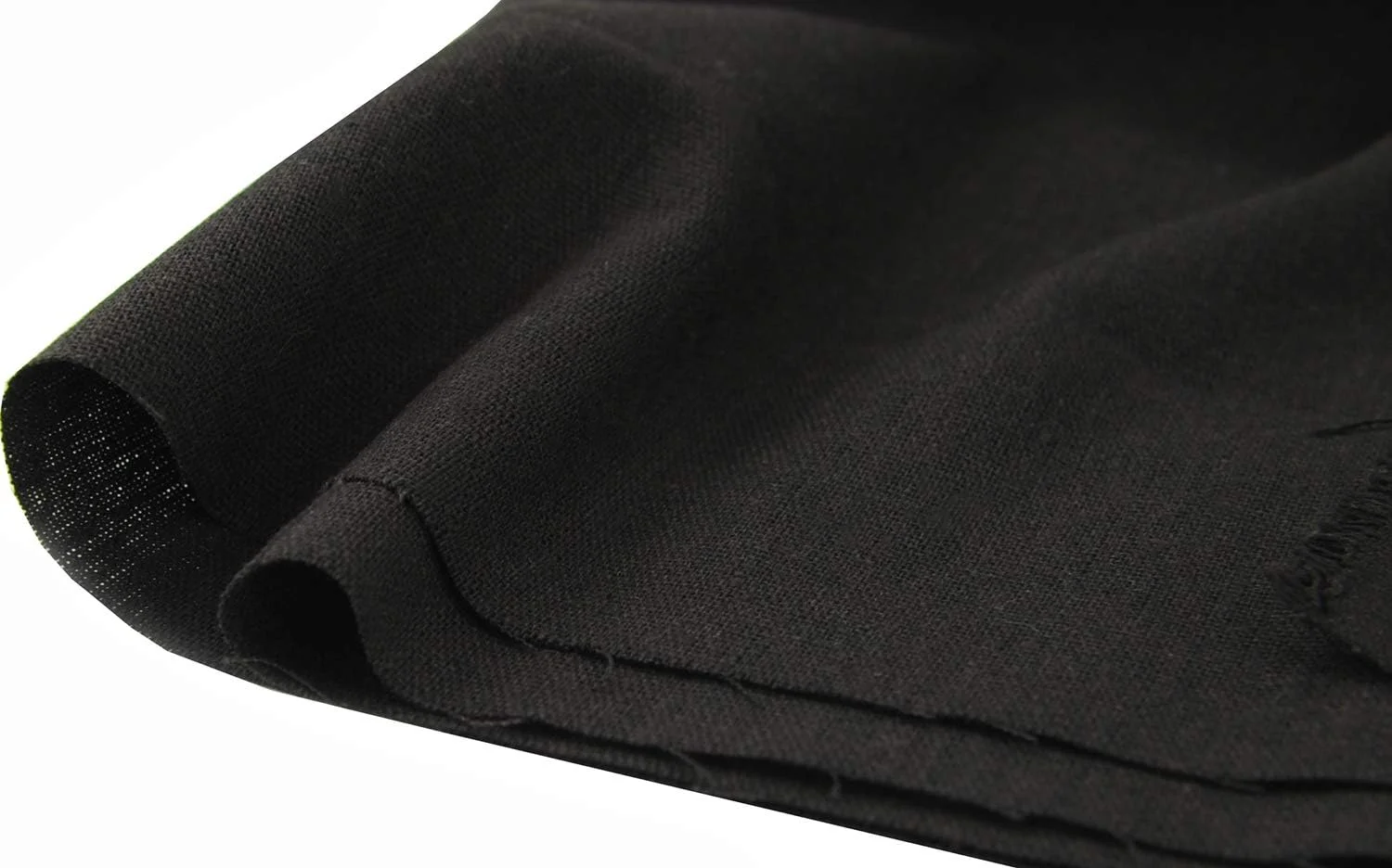 پارچه کتانی لحاف دوزی از پیش برش خورده با طعم گل رز، پارچه کاردستی، مناسب برای خیاطی و کاردستی، 152 سانتی متر در 91 سانتی متر (مشکی)