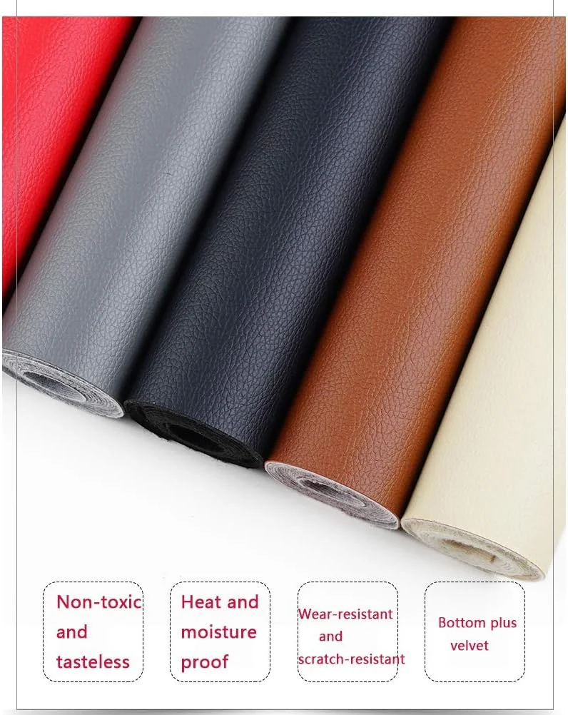 Leather Sheets Flower Faux Leather Sheets PU Leather Fabric Sheets Self-adhesive Leather Fabric Leather self-adhesive repair patch Self-adhesive Leather Fabric -Black 1# 1.35x8m Leather Sheets Flower Faux Leather Sheets PU Leather Fabric Sheets Self-adhesive Leather Fabric Leather self-adhesive repair patch Self-adhesive Leather Fabric -Black 1# 1.35x8m