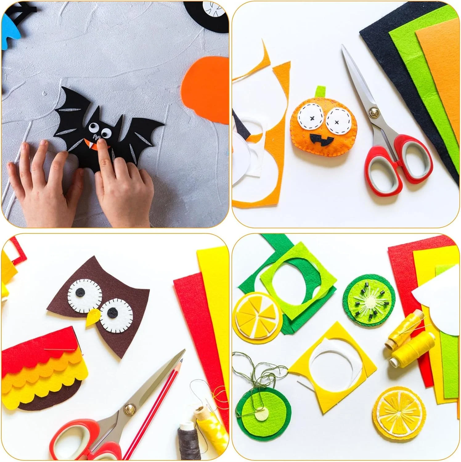 ورقه‌های نمدی سفید ضخیم برای کاردستی، 10 عدد 18x28.5 سانتی‌متری، ورقه‌های پارچه‌ای نمدی نرم و ضخیم برای هنر DIY، پروژه‌های خیاطی و لوازم ساخت