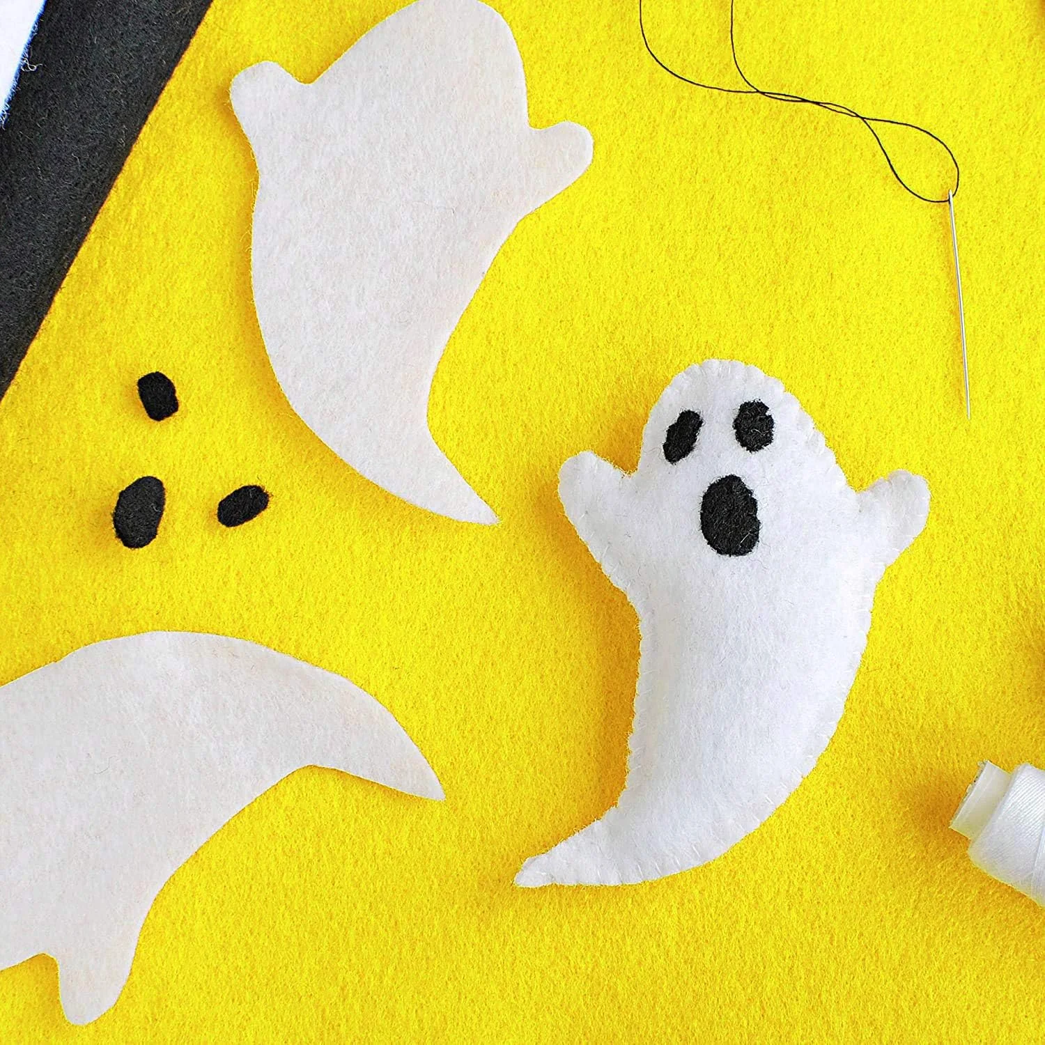 پک 50 عددی پارچه نمدی سفت POTTIIS، ابعاد 30 در 30 سانتی متر، ضخامت 1 میلی متر، رنگ های متنوع، مناسب برای کاردستی