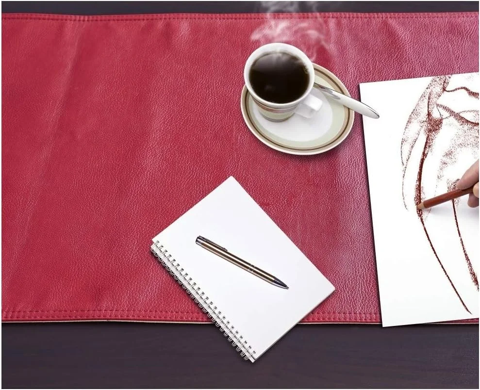 پارچه چرم مصنوعی نرم TORRAMI، 2 یارد 137 سانتی متر در 183 سانتی متر، ضخامت 0.95 میلی متر، مناسب برای روکش مبلمان، صنایع دستی DIY، طرح سنگریزه ای، بورگاندی